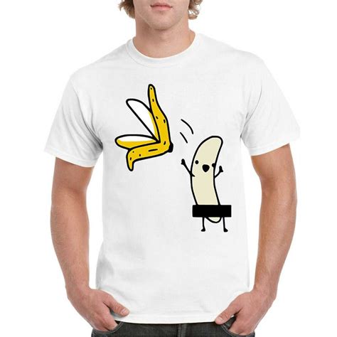 Naked Banana T Shirt Stripping Banana Striptease Funny Party Inspire
