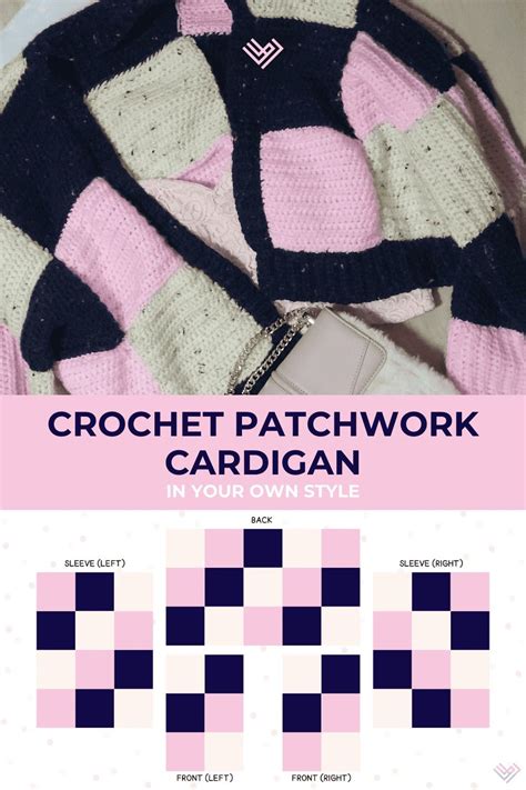 Crochet Patchwork Cardigan Beginner Crochet Project