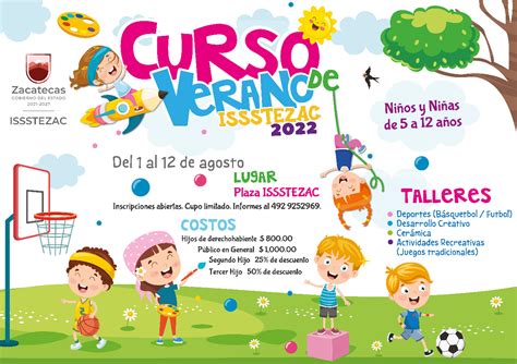 Regresan Cursos De Verano Del Issstezac Para Ni As Y Ni Os Peri Dico