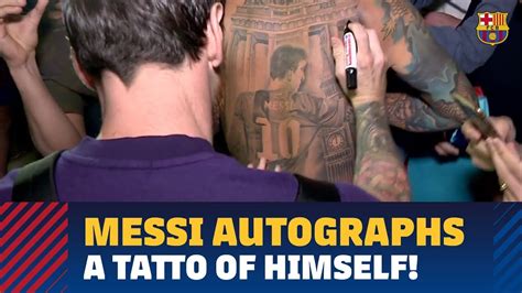 Lionel Messi Tattoo On His Back