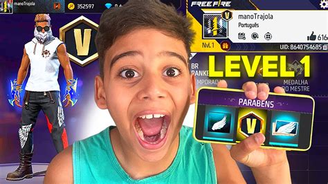 Ganhei O Verificado Na Minha Conta Level No Free Fire Youtube