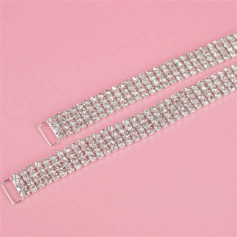 Crystal Silver Bikini Connectors Bottom Bikini Connectors Vicky Ross Fit