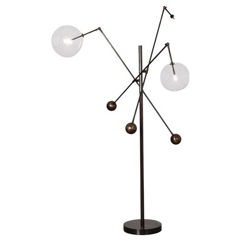 Zosia Black Gunmetal Floor Lamp By Schwung For Sale At 1stdibs