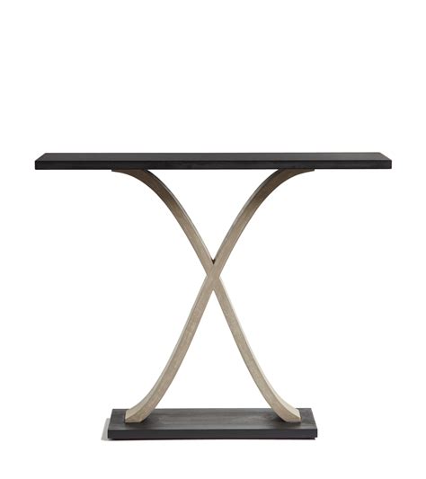 Oka Xavier Console Table Dark Gray Console Tables Mango Wood