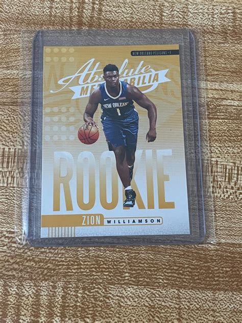 Zion Williamson Absolute Memorabilia Rookie Card Ebay