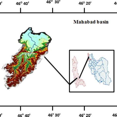 Location map of the study area (Mahabad River) | Download Scientific ...