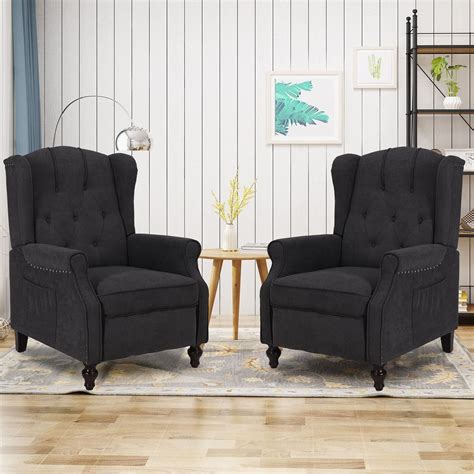 Buy Wingback Recliner Chair Accent Chair With Massage And Heating