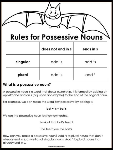 Plural Versus Possessive Worksheet