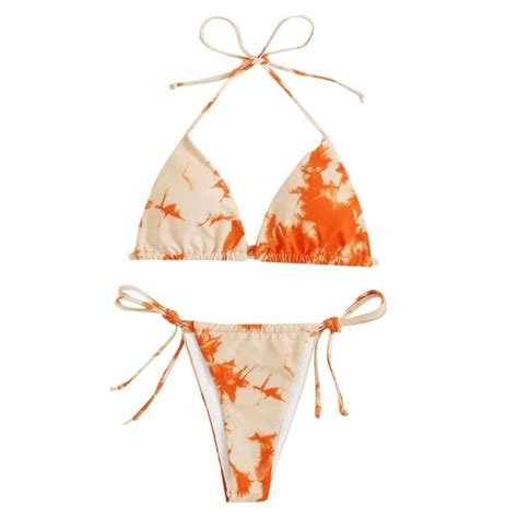 MAILLOT DE BAIN bikini sexy à bretelles pour femmes nouvelle collection été Type