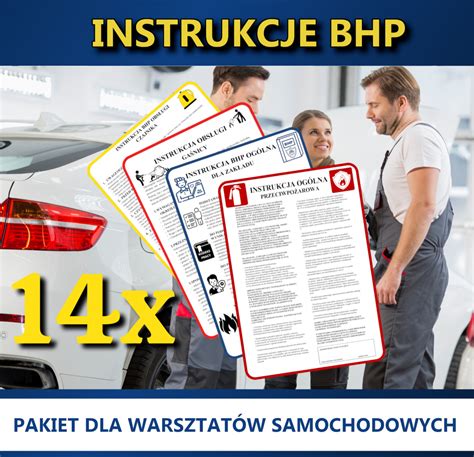 PAKIET 14 INSTRUKCJI DLA WARSZTATÓW SAMOCHODOWYCH BHP Protex Online