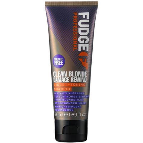 Fudge Clean Blonde Damage Rewind Toning Shampoo 50 Ml