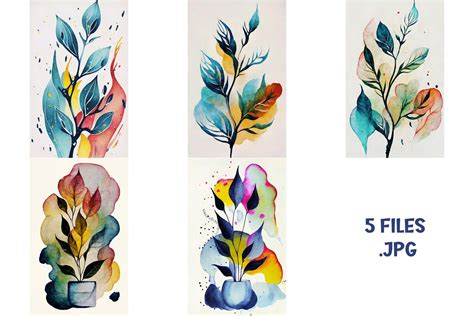 Plant Watercolor Graphic by Joanna Redesiuk · Creative Fabrica