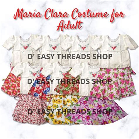 Buwan Ng Wika Adult Maria Clara Costume Shopee Philippines