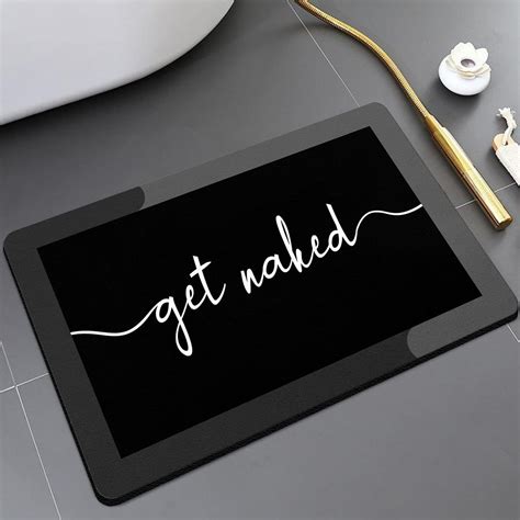 Get Naked Bath Mat Rug Non Slip Super Absorbent Bath Mat Shower Bath Mat For Bathroom Quick Dry