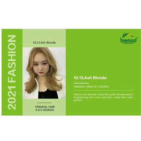 Ash Blonde Bremod Hair Color Cream Ml Peroxide Oxidizing Developer Ml Shopee