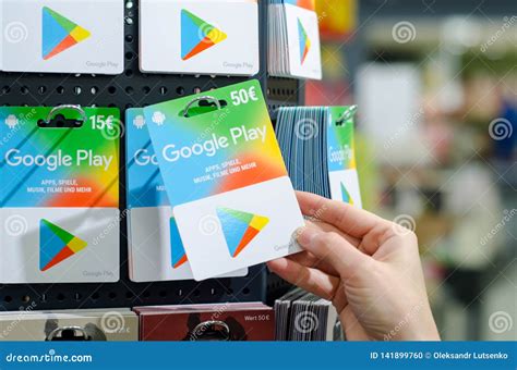 Soest, Germany - January 8, 2019: GOOGLE PLAY Gift Cards for Sale in ...