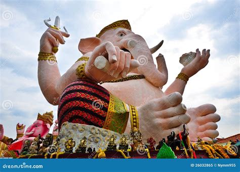 Elephant Headed God Statue In Thailand Royalty Free Stock Photo - Image: 26032865