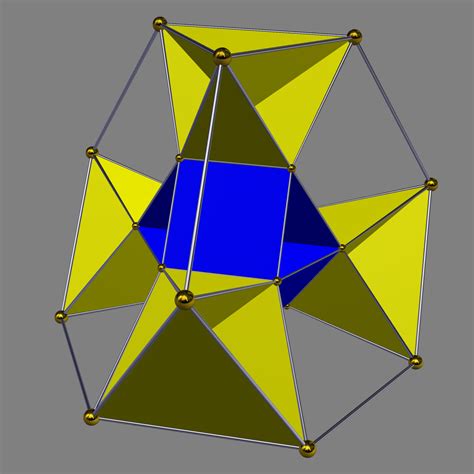 Cubohemioctahedron Atop Truncated Tetrahedron Polytope Wiki