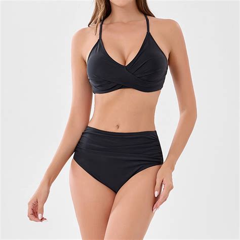 2025 Women S Sexy Plus Size Split Swimsuit Women S Strap Bikini Summer Beach Must Have Fashion