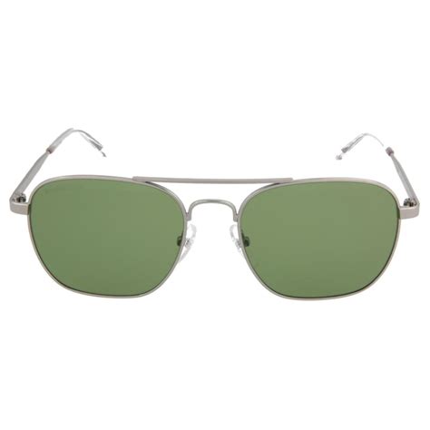 Balenciaga Sonnenbrille Aus Metall Im Aviator Stil Grün Ref683090