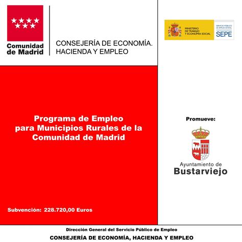Programa de Empleo para Municipios Rurales de la Comunidad de Madrid