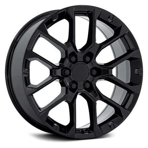 Performance Replicas PR224 Gloss Black PowerHouse Wheels Tires