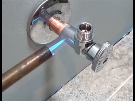 How To Sweat On A Valve Water Valve Installation YouTube