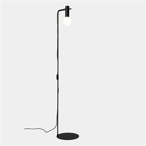 LEDS C Nude Single Curved Floor Lamp Black Lights Co Uk