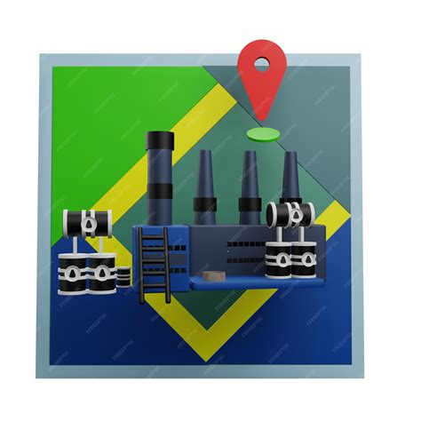 premium psd   illustration  factory location icon