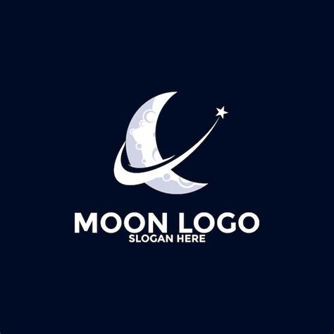 Premium Vector | Moon logo vector icon simple moon logo design template