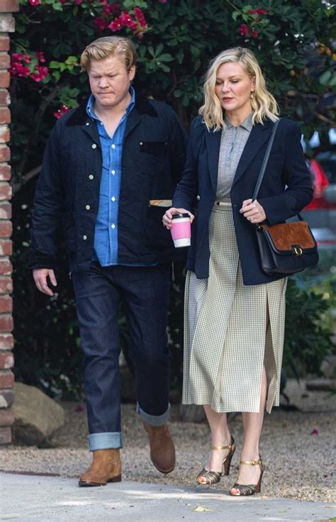 Kirsten Dunst in a Black Blazer Was Seen Out with Her Husband Jesse