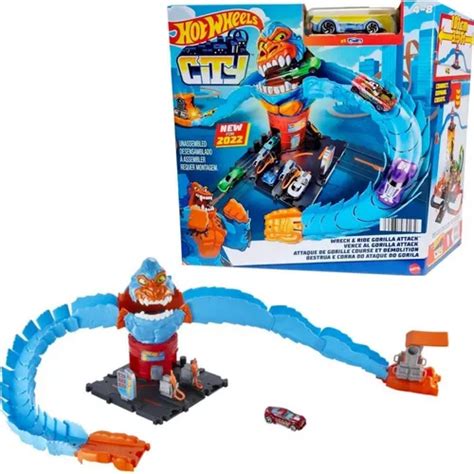 Pista Hot Wheels City Nemesis Ataque Do Gorila Hdr30 Mattel Frete grátis