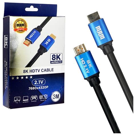 Шнур HDMI MRM 3м HDMI-HDMI 8K ULTRA HD 2.1 high speed силиконовый в ...