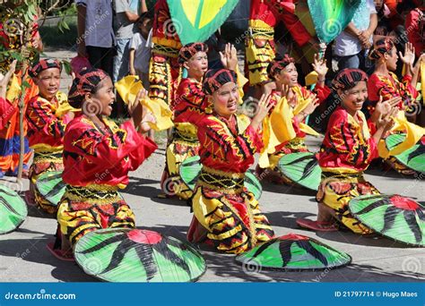 cheering tribal dance group philippines editorial stock image image