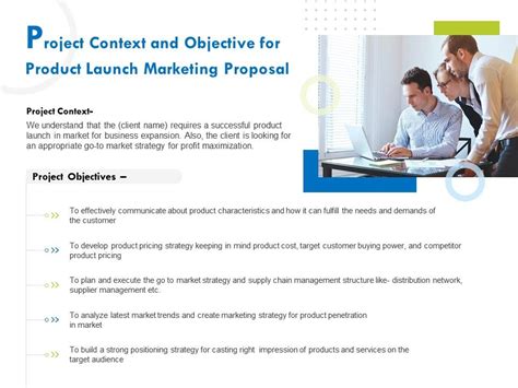 Project Context And Objective For Product Launch Marketing Proposal Ppt