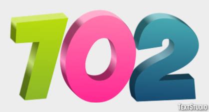 702 Text Effect and Logo Design Number