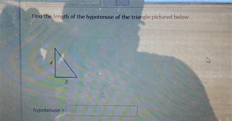 Solved Find The Length Of The Hypotenuse Of The Triangle