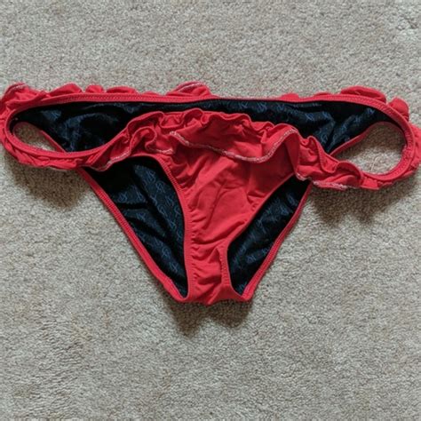 Victoria S Secret Swim Victorias Secret Red Beaded Bikini Poshmark