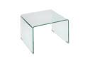 Table De Chevet Design Verre Tremp Courb Suzana