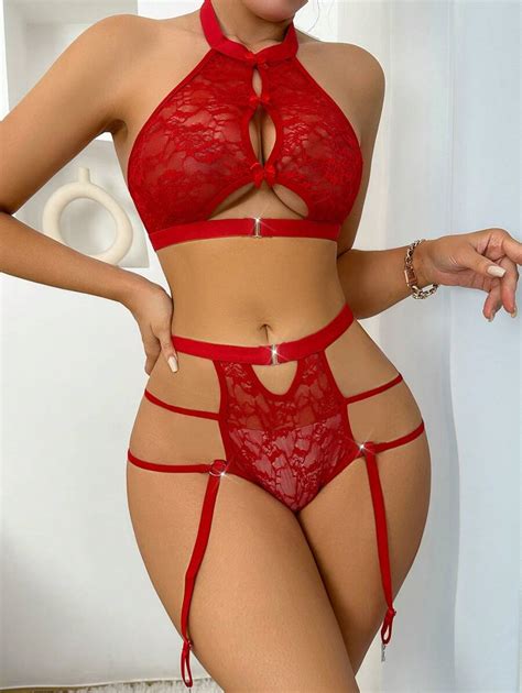 Women S Wireless Lace Sexy Lingerie Set Music Festival Shein Usa