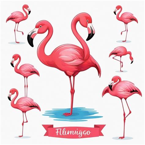 Una colección de flamencos rosados con una cinta que dice mucho de