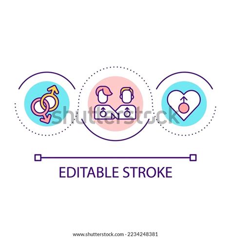 Male Same Sex Lovers Loop Concept Stock Vector Royalty Free Shutterstock