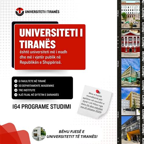 Universiteti i Tiranes. Faqja Zyrtare - Hapet Thirrja për Bursa për