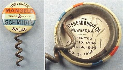 Whitehead And Hoag Celluloid Button W Corkscrew Collectors Weekly