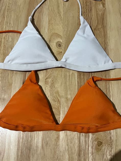 Triangle Bikini Tops Women S Fashion Swimwear Bikinis Swimsuits On Carousell