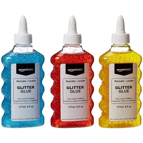New Amz Basics Liquid Washable Glitter Glue