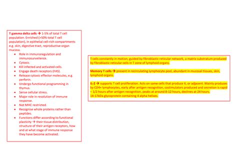 T Cells Lecture Notes 1 Warning Tt Undefined Function 32 Warning Tt Undefined Function