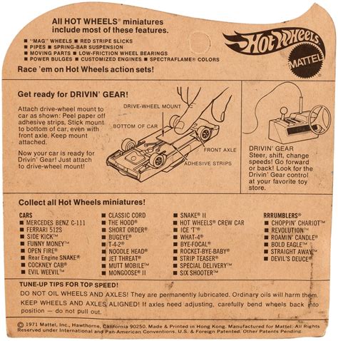 Hake S Hot Wheels Redline Pit Crew Car On Card