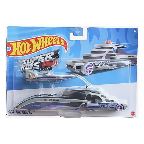 Caminh O Hot Wheels Sea Nic Route Dor Mi Brinquedos