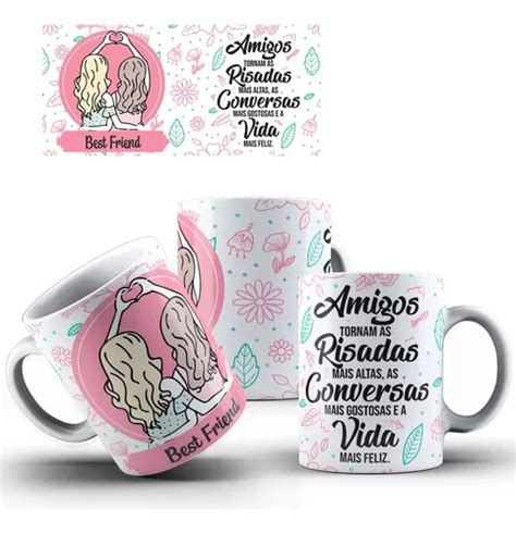 Caneca Amizade Amigos Tornam As Risadas Caixinha Parcelamento Sem